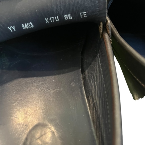 SALVATORE FERRAGAMO Plum Leather Driving Shoes Sz 8.5 EE, RETAIL $560 - Picture 12 of 14